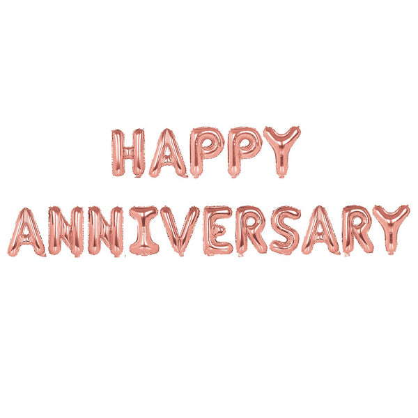 Happy Anniversary Balloon Banner