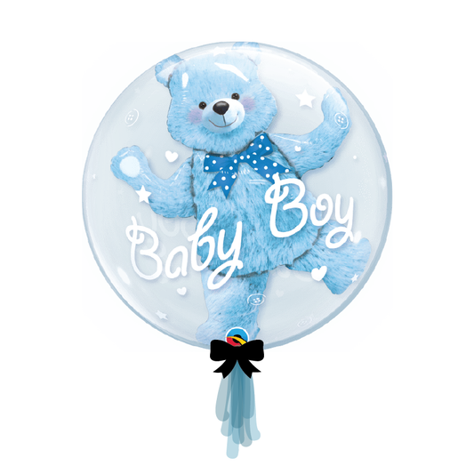 24" Baby Boy Printed Bubble Balloon