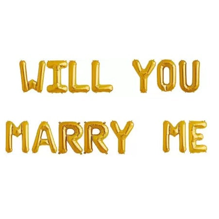Will You Marry Me Balloon Banner