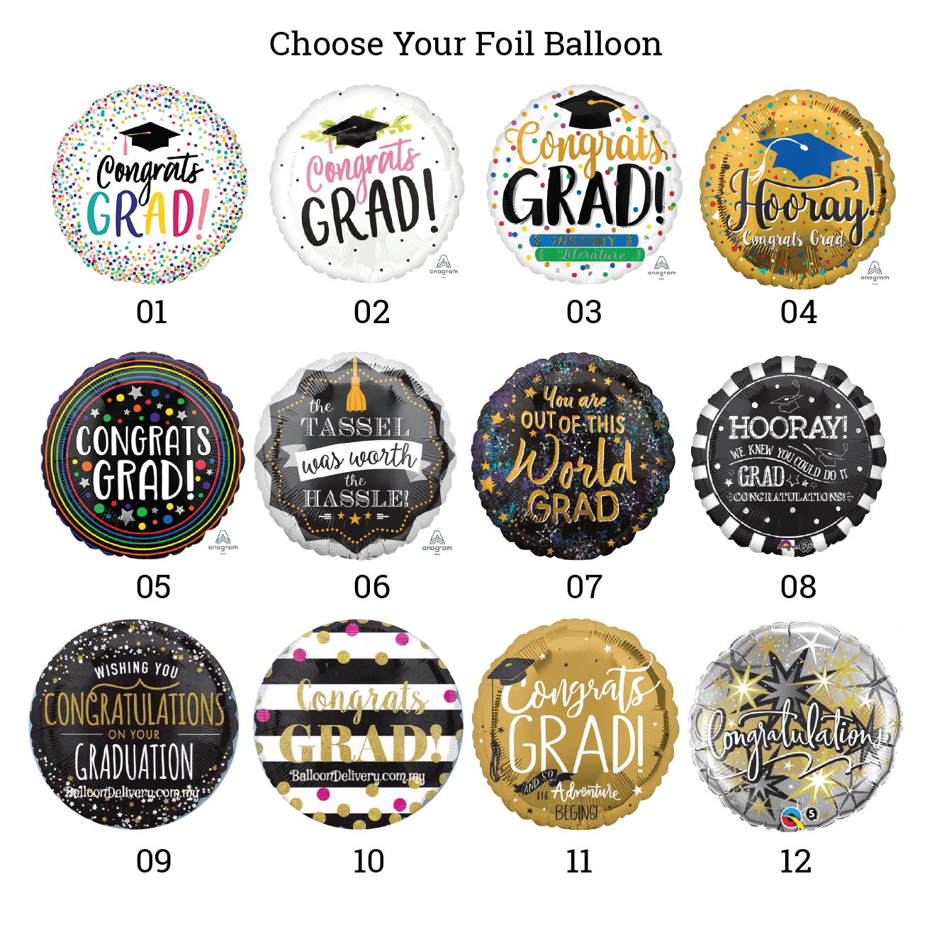 (Graduation) 18" Printed Foil Balloon