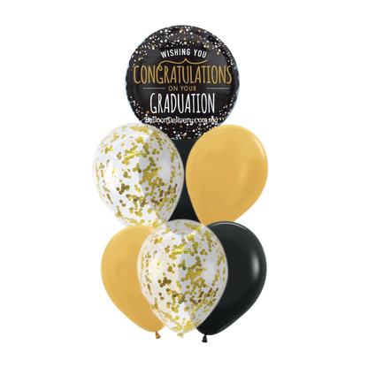 (Graduation) 18" Printed Foil Balloon Bunch