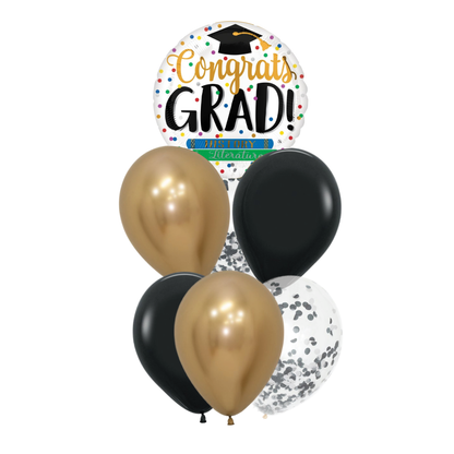 (Graduation) 18" Printed Foil Balloon Bunch