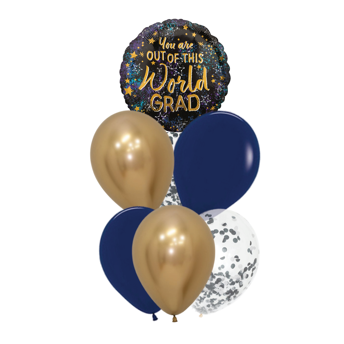 (Graduation) 18" Printed Foil Balloon Bunch