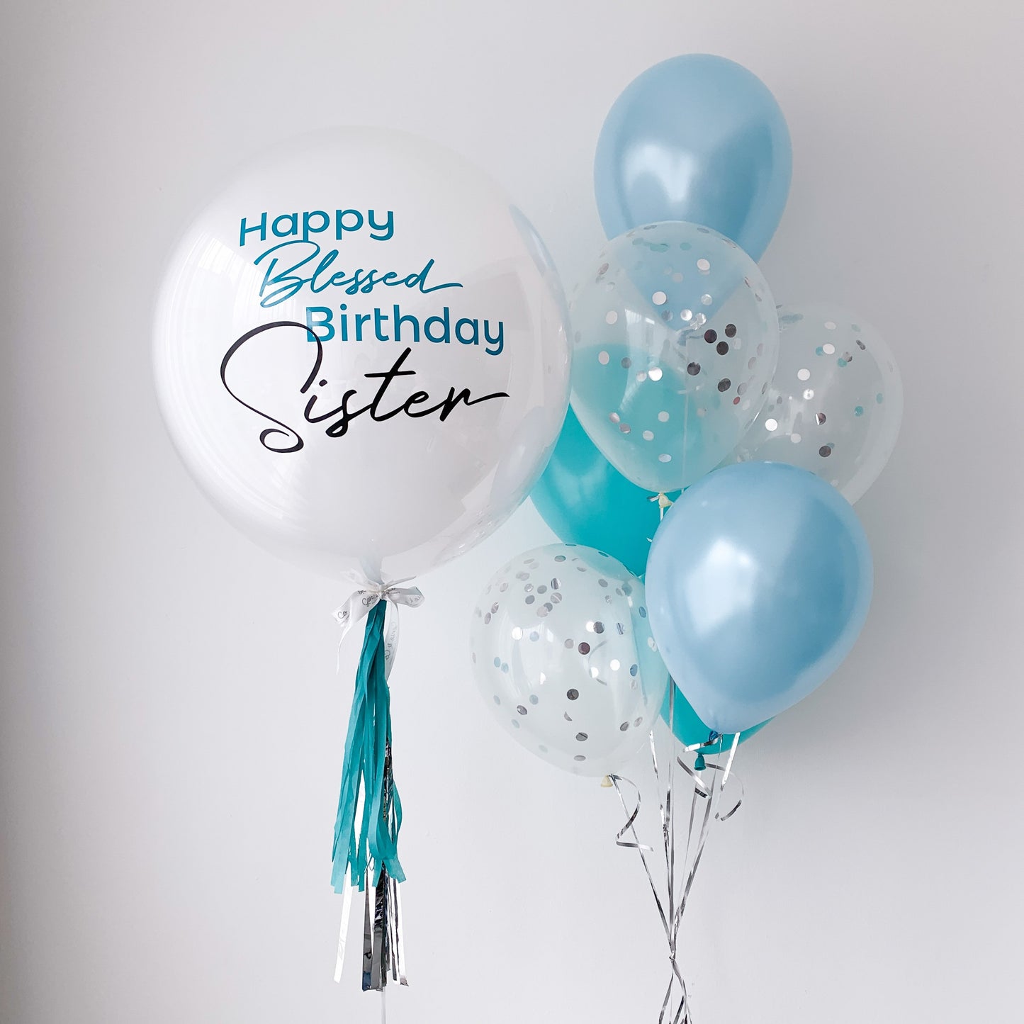 24" (Tiffany Blue) Bubble Balloon Set