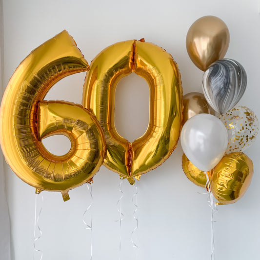 40" Number (Marble Gold) Set