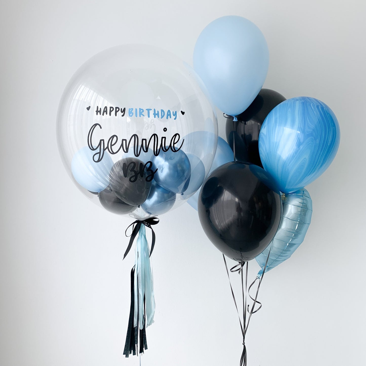 24" (Space Blue) Bubble Balloon Set