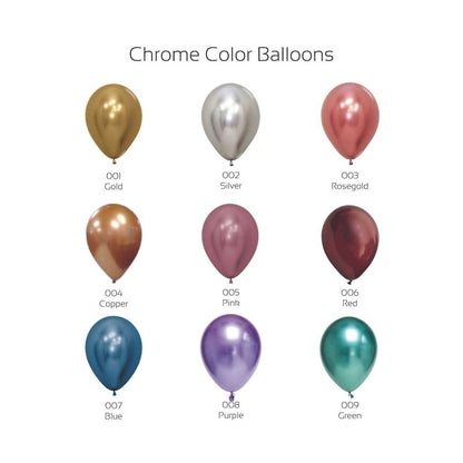 12" Chrome Latex Balloon