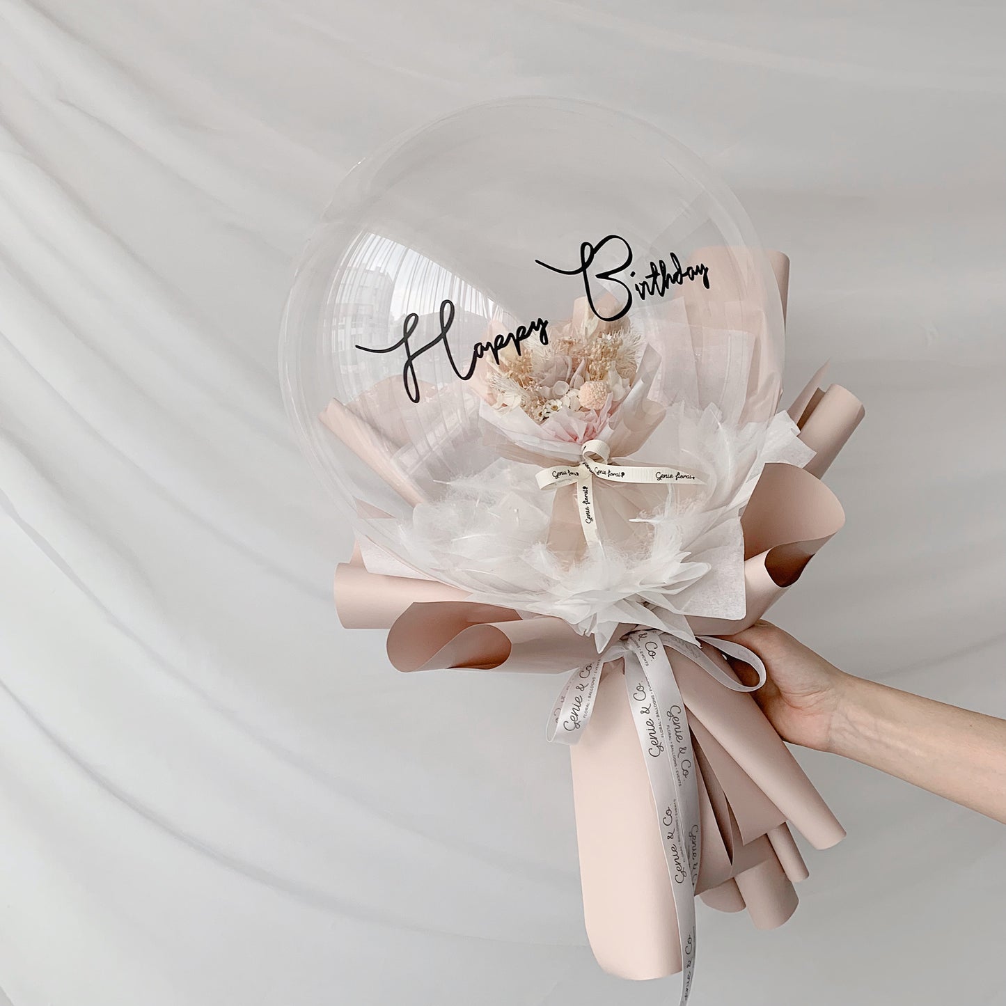 Preserved Flower Balloon Bouquet