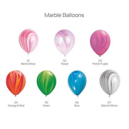 12" Marble Latex Balloon