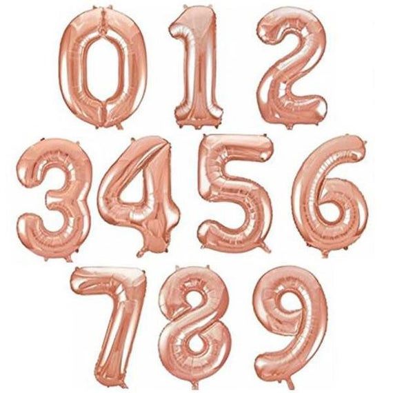 40" (Rose Gold) Number Foil