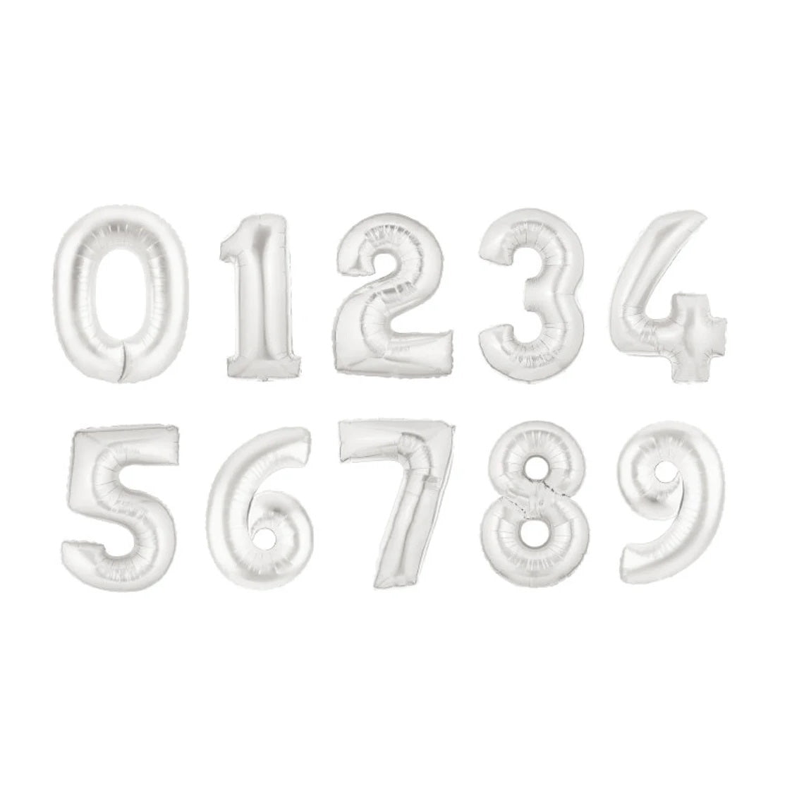 40" (Silver) Number Foil